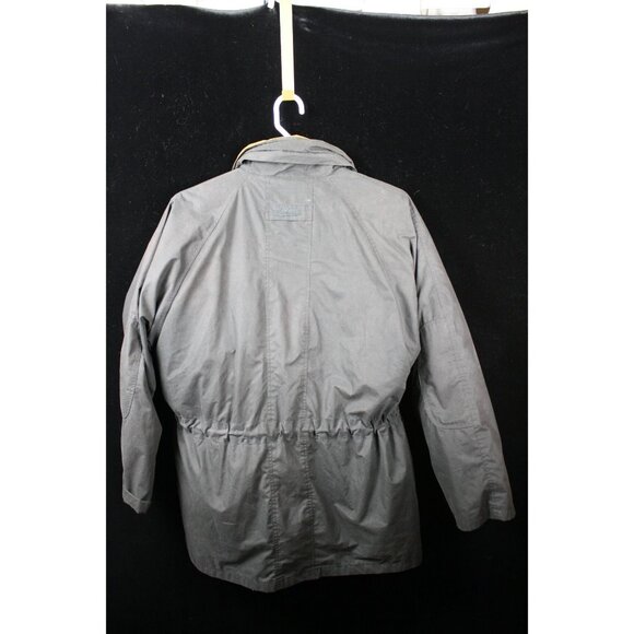 Men's Charcoal and Tan Puffer Jacket - Picture 5 of 6